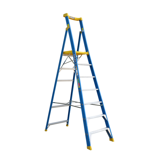 Bailey 2-8 Step 170kg Rated Fibreglass Platform Step Ladder