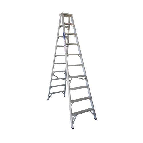 Indalex 9-16 Steps Pro Aluminium Double Sided Step Ladder - 180kg Rated