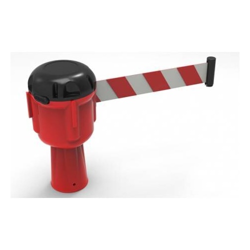 Retractable Tape Barrier - Red/White
