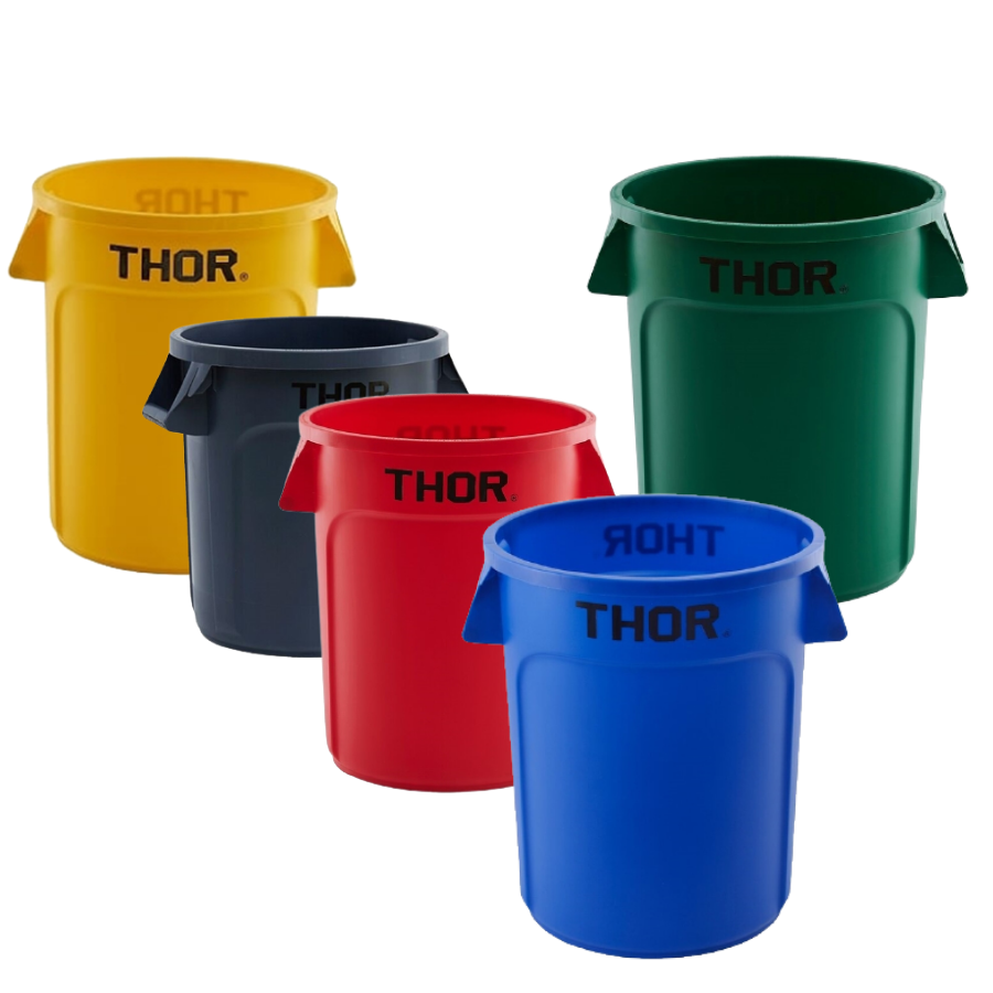 166L Thor Brute Commercial Round Plastic Bin