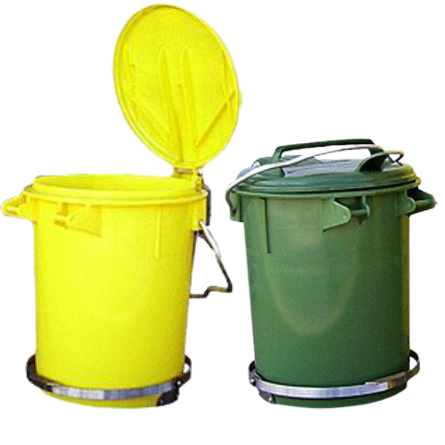 35L Industrial Wheelie Waste Bin With Lid Lifter Reflex Equip