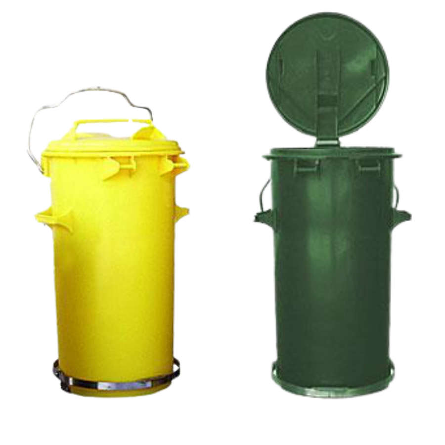 50L Industrial Wheelie Waste Bin With Lid Lifter Reflex Equip
