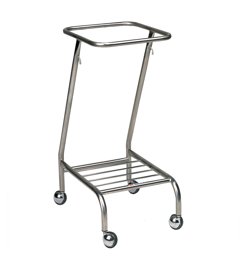 Stainless Steel Trolley Linen Skip Healthcare- Single - 540 x 380mm