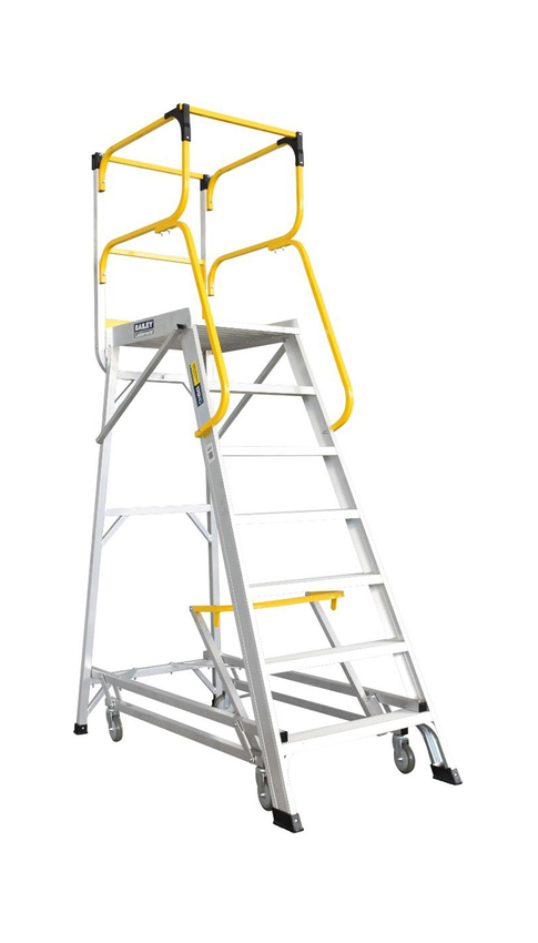Bailey 7 Steps 200kg Rated Ladderweld Order Picking Aluminium Ladder - 2m