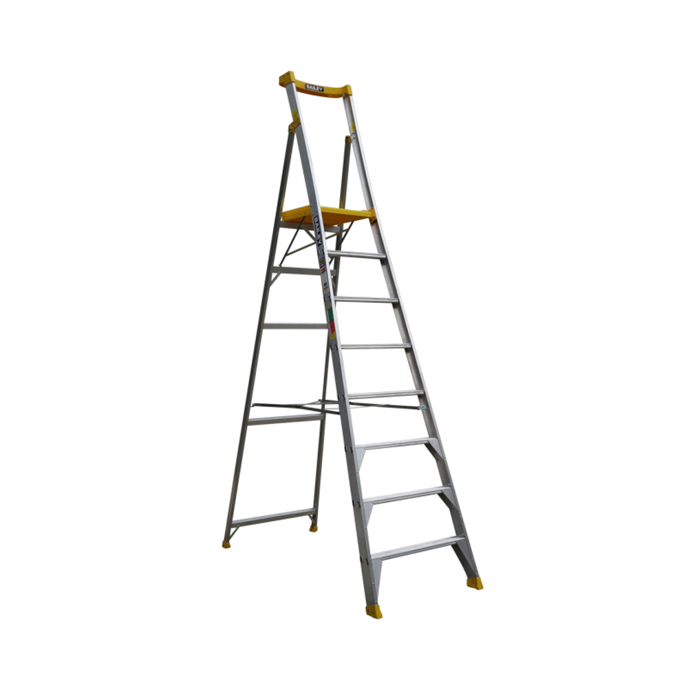 Bailey 170kg Rated Punchlock PFS Professional Aluminium 8 Step Platform Ladder - 2.27m