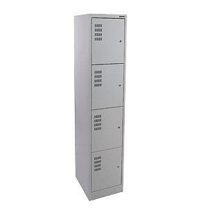 Locker - Steel - Brownbuilt (300) - 300 x 450 x 1800mm - 4 Tier - Single