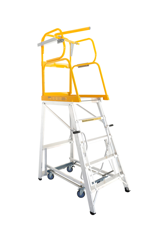 Stockmaster 150kg Rated Mobile Work Platform Ladder Navigator PRO - 2.8m