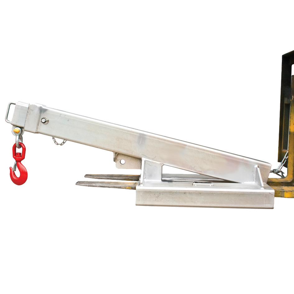 3500kg Rated Fixed Forklift Jib Attachment - Telescopic