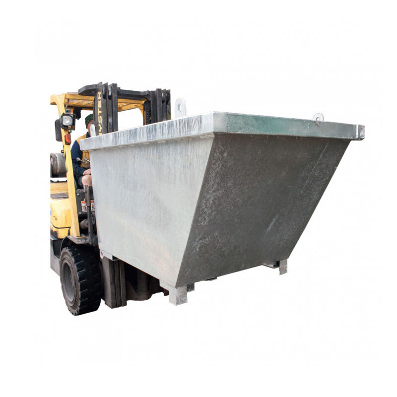 Tipping Bin - Forklift Attachment - Hook Over - 0.59 Cubic Metres