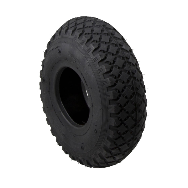 Pneumatic Rubber Tyre - 300 x 4 - DMD Tread