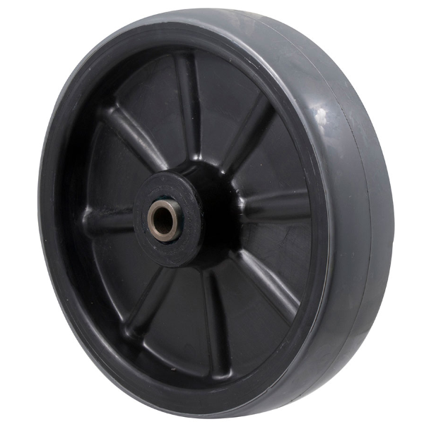 450kg Rated Polyurethane On Nylon Wheel - 200 x 48mm - Stainless Steel Bush
