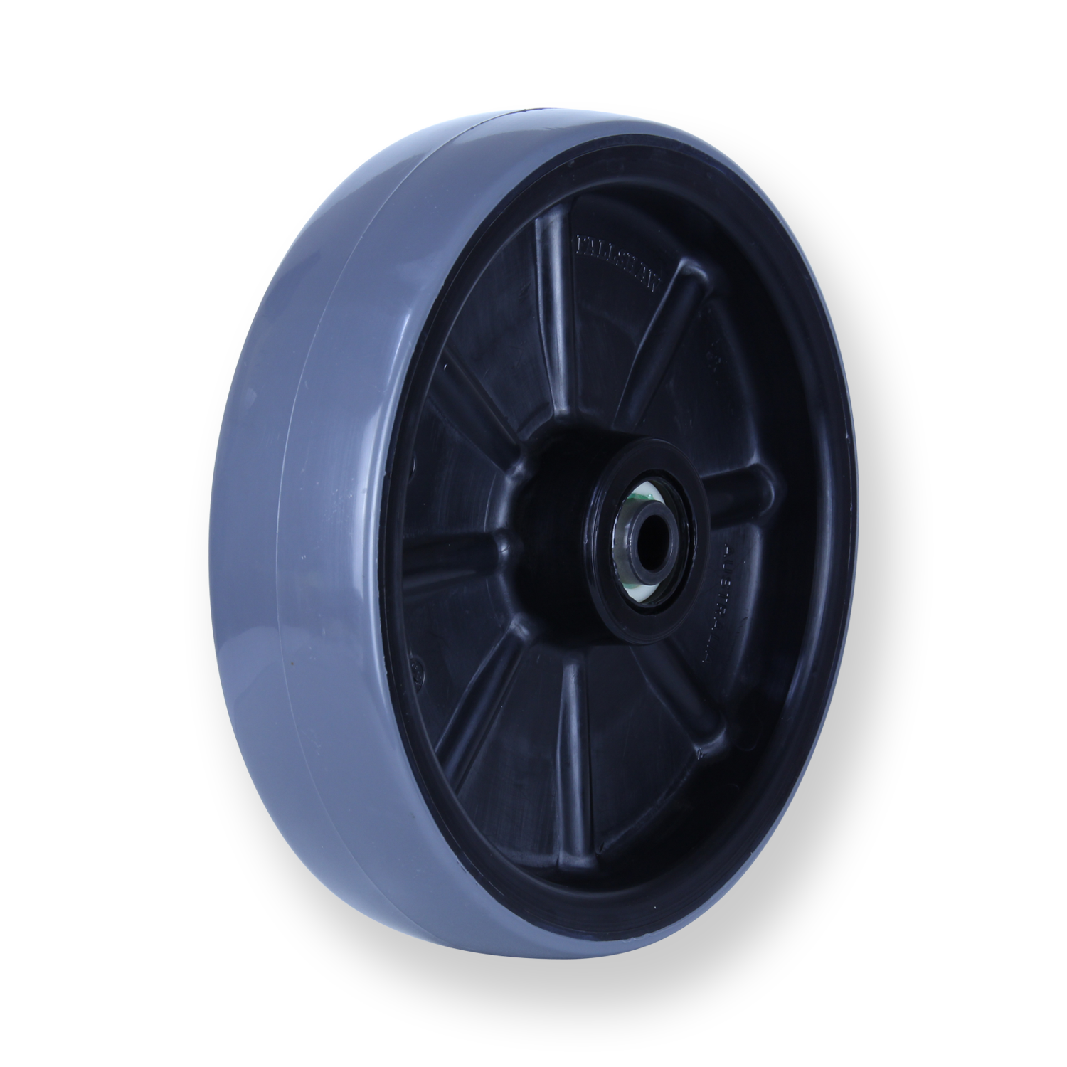 500kg Rated Polyurethane On Nylon Wheel - 200 x 48mm - Roller Bearing