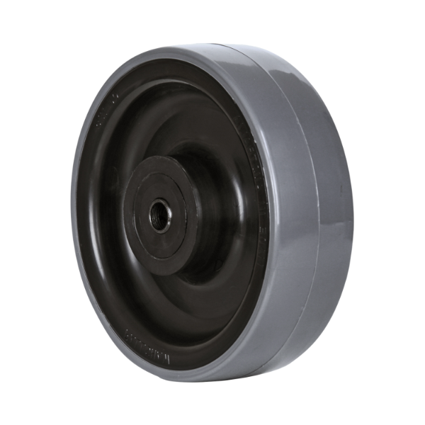 300kg Rated Polyurethane Wheel - 125 x 38mm - Plain Bearing