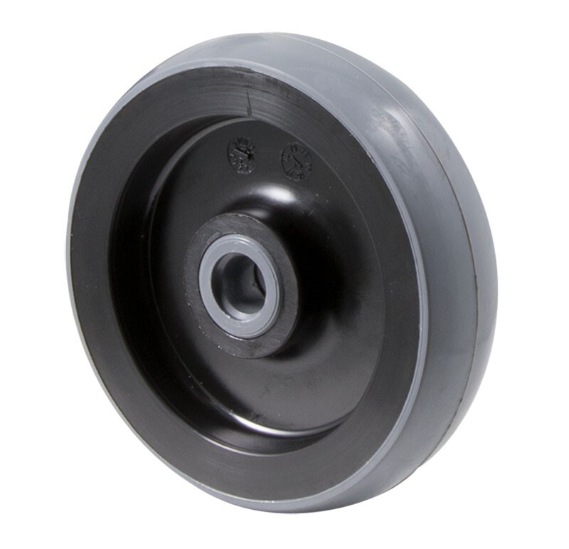 100kg Rated Polyurethane Wheel - 100 x 23mm - Plain Bearing
