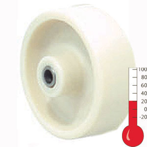 80kg Rated High Temp Nylon Wheel - 100 x 32mm - (150° Celsius to 210° Celsius)