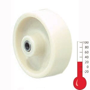 70kg Rated High Temp Nylon Wheel - 75 x 32mm - (150° Celsius to 210° Celsius)
