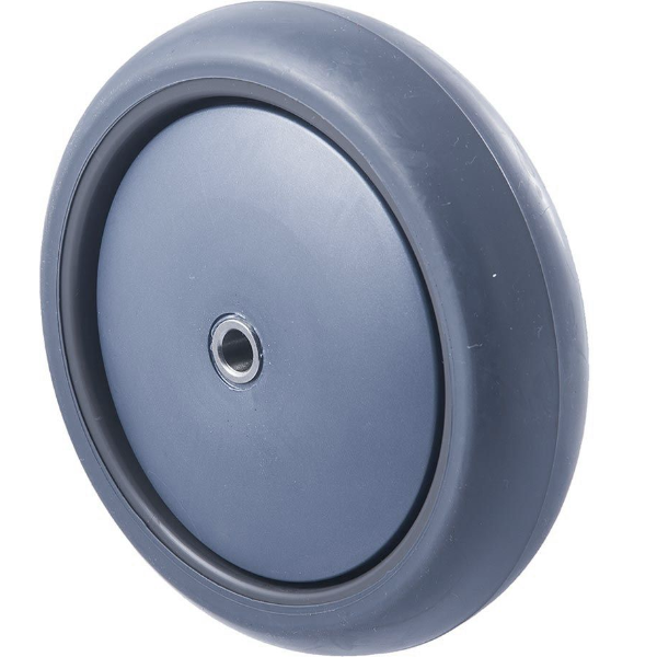 85kg Rated TPE Thermo Plastic Elastomer Wheel - 125 x 32mm - Plain Bearing