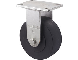 2450kg Rated Industrial Castor - Polymer Wheel - 200mm - Plate Fixed - Ball Bearing