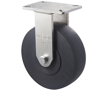 2450kg Rated Industrial Castor - Polymer Wheel - 250mm - Plate Fixed - Ball Bearing