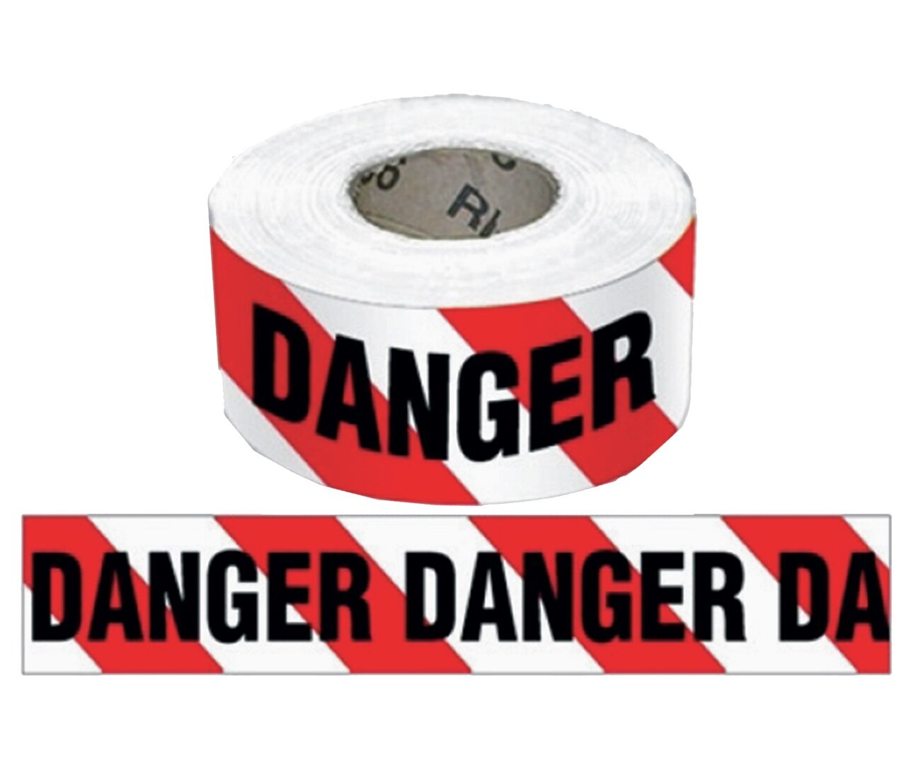 10 Metre Workplace Safety Reflective Tape - Red & White - Danger