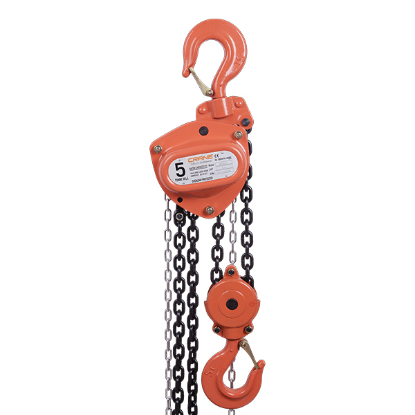 IP Series Grade 100 5000kg Chain Block - Overload Protected