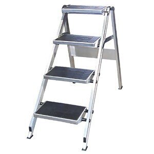Little Jumbo Aluminium Single Sided Step Ladder - 0.9m - 4 Step