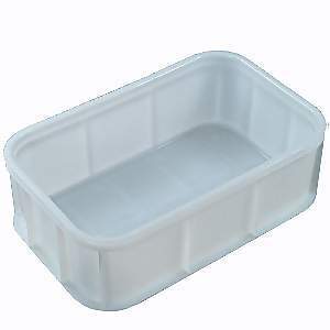 46L Plastic Industrial Stack & Nest Container - 629 x 400 x 216mm - White