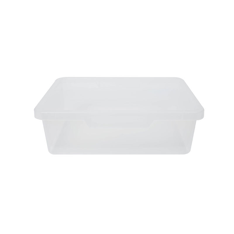10L Plastic Nesting Plastic Bin Container - 385 x 300 x 130mm - Clear