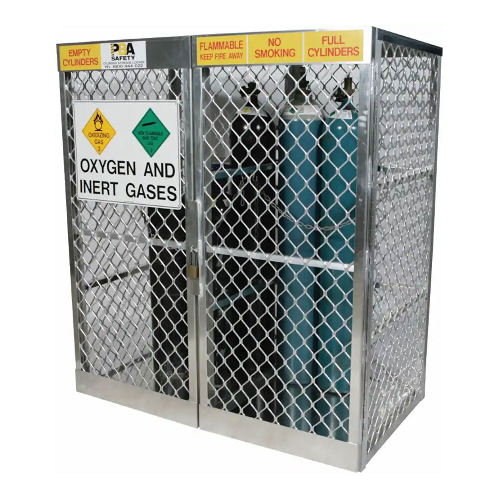 Locker Compressed Gas Cylinder Storage - 20 x Cylinders - 1510 x 815 x 1800 mm