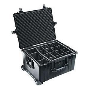 Transport Case - Pelican 1624 - 545 x 417 x 318 mm - Padded Dividers - Black