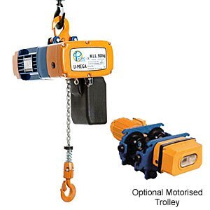 Pacific Electric 240V Single Phase Duel Speed Chain Hoist - 500kg Rated
