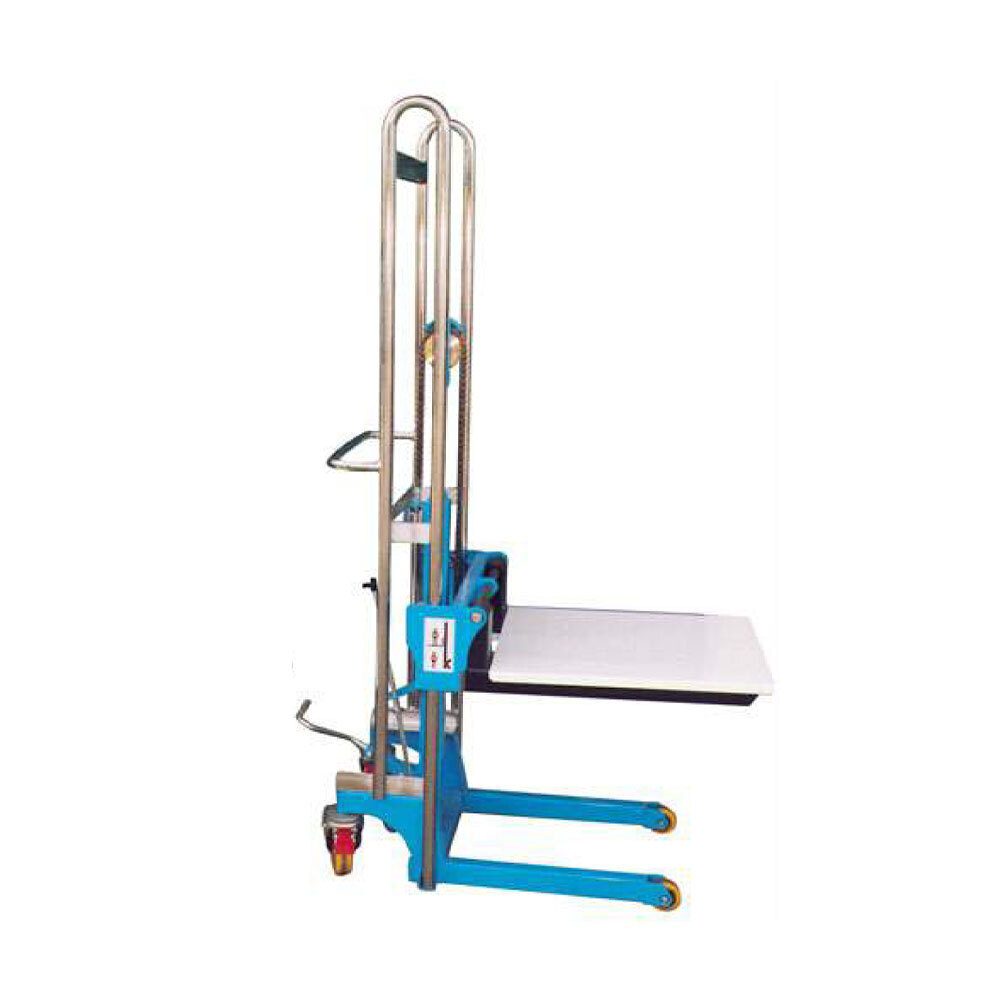 400kg Rated Manual Platform Lifting Hand Stacker - Max Lift Height 1500mm