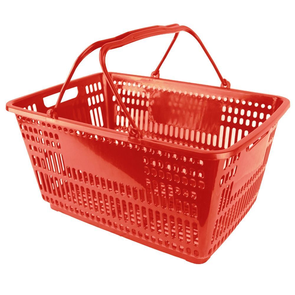 Trolley Shopping Basket Suits 3 Basket Shopping Trolley Red