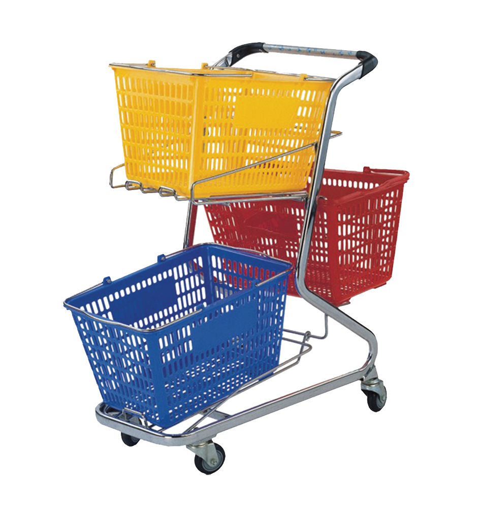 Trolley - Shopping Trolley - 3 Basket Capacity (Baskets not included)