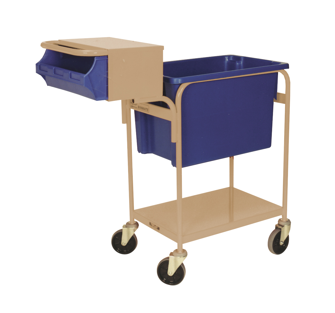 Order Picking Trolley Writing Top - Beige (Bins not included) 