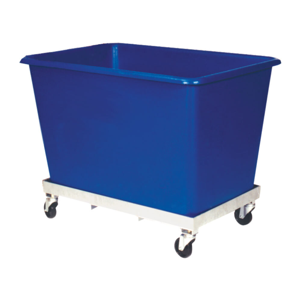 500 Litre Durable Plastic Bin Trolley - 1100 x 720 x 740mm - Blue