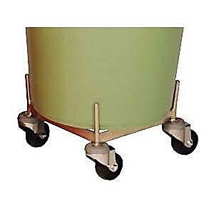 Steel Mobile Dolly Suits 113L Round Nally Bin - Galvanised 