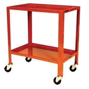 2 Tier Inverted Tier Steel Mobile Workstand Work Station - 810 x 510mm - Mobile