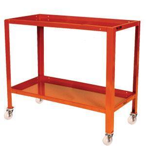 2 Tier Inverted Tier Steel Mobile Workstand Work Station - 1110 x 610mm