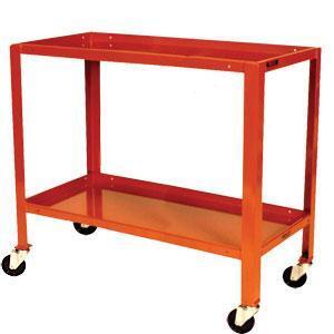 2 Tier Inverted Tier Steel Mobile Workstand Work Station - 1110 x 610mm