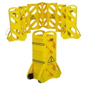 Flexible Mobile Safety Expanding Barrier - Yellow - 3960 X 1016mm