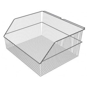 Storage Bin - Chrome Wire Basket - 415 x 350 x 200