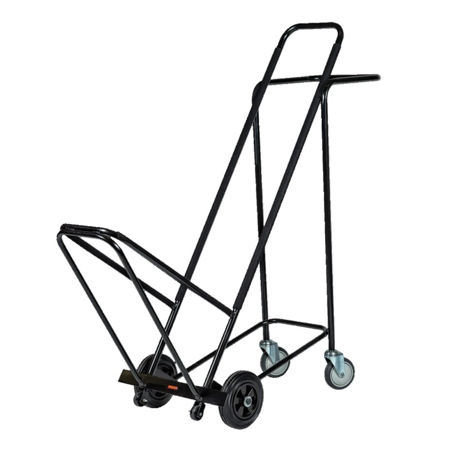 Chair Moving Steel Trolley - 520 X 1560mm -Up to 16 Chairs