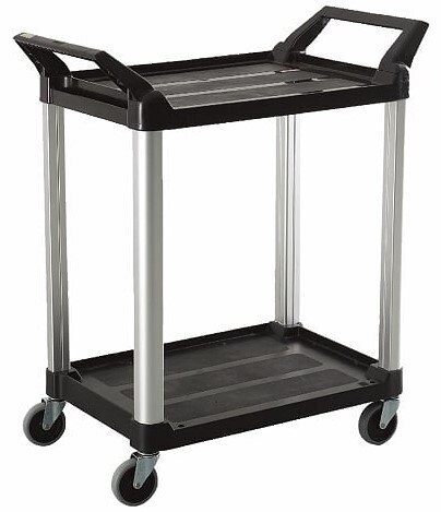 90kg Rated 2 Tier Service Utility Cart