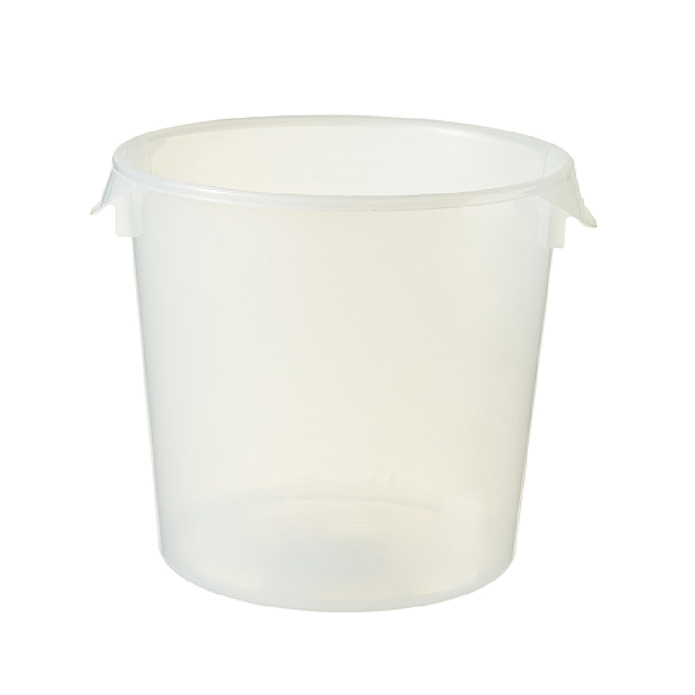 20.8L Round Container with Bail - Semi Clear