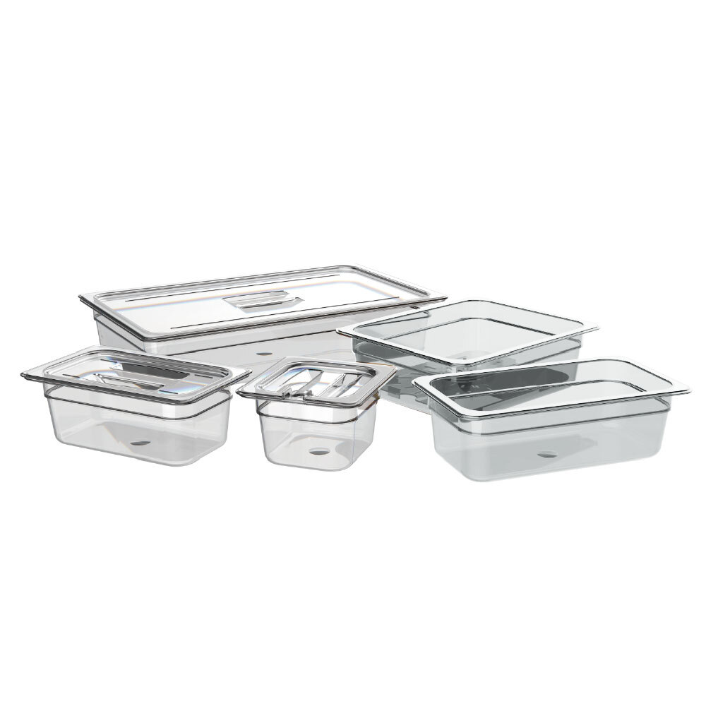 1/6 Size Cold Food Pan BPA-Free - Clear