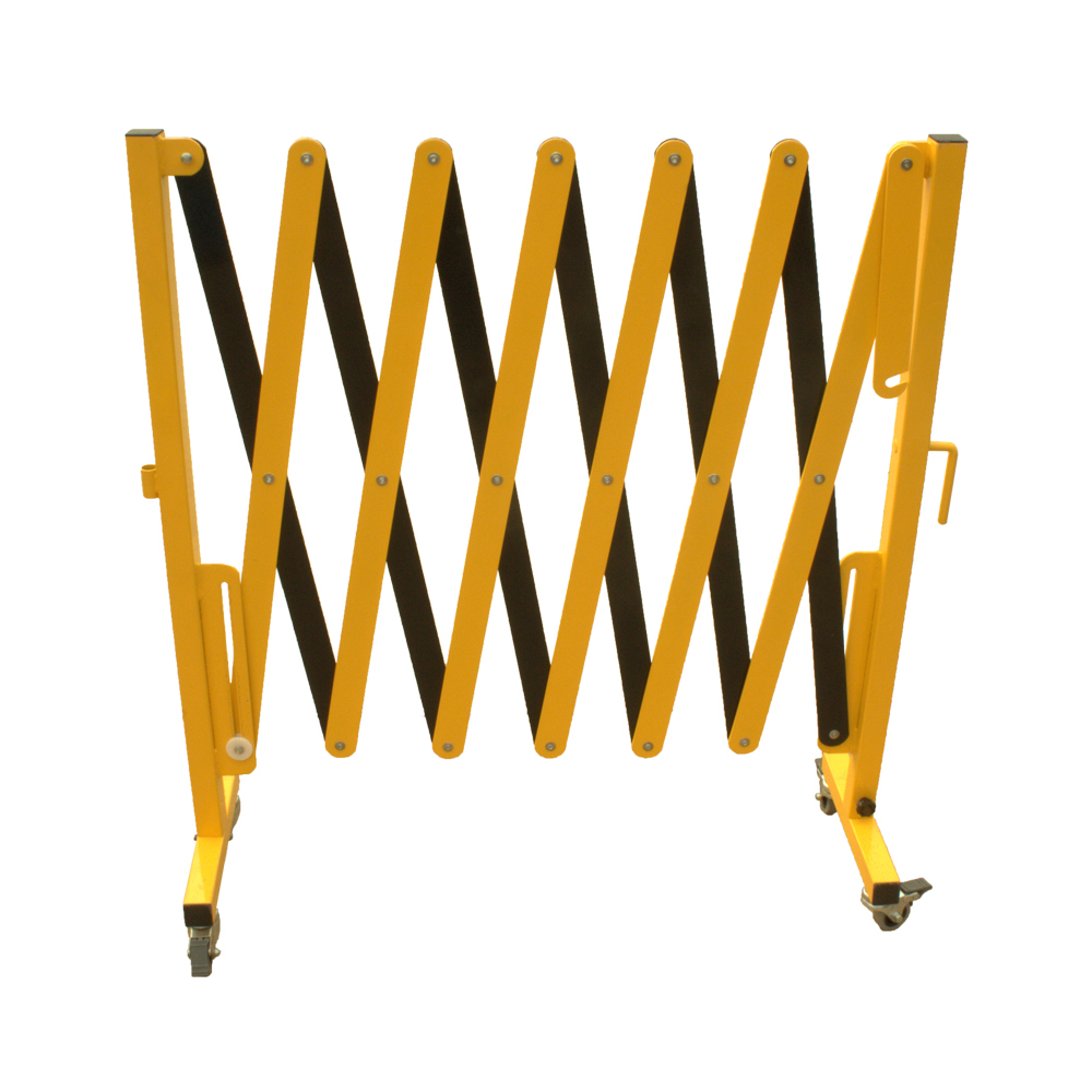 Heavy Duty Expanding Workplace Safety Barrier - Yellow - 3000mm