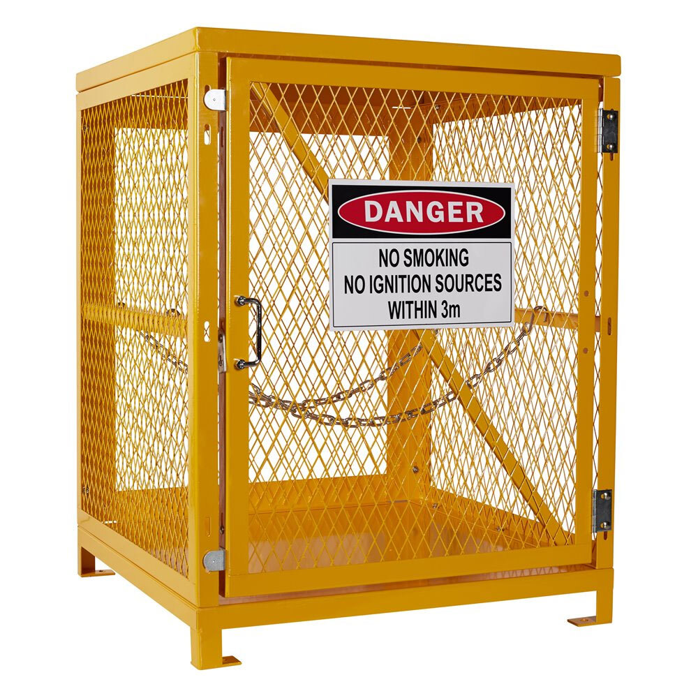 Gas Cylinder Locker Suits Four 18kg Rated LPG Horizontal Cylinders - 787 X 762 X 889 mm