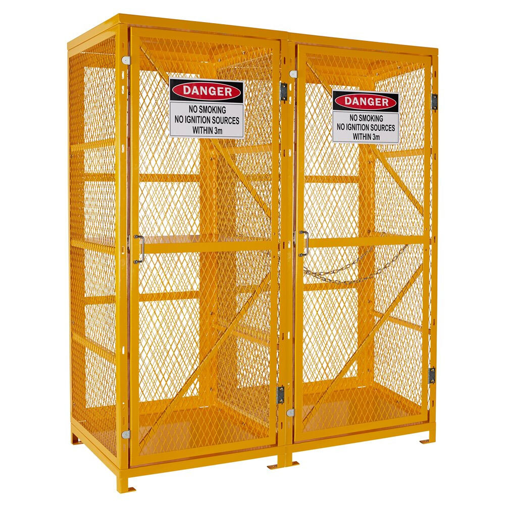 Gas Cylinder Locker Suits 9 Size G Vert Or 8 18kg RatedLPG Horizontal Cylinders - 1524 X 762 X 1651 mm