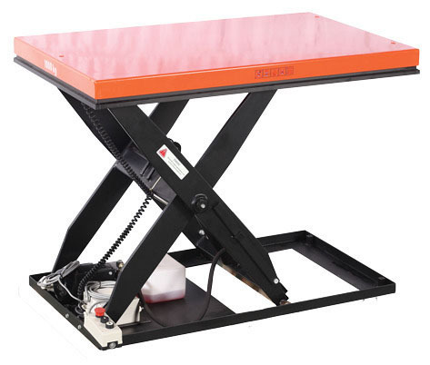 2000kg Rated Electric Scissor Lift Table - 1300 x 800 Platform - 1010mm Lift